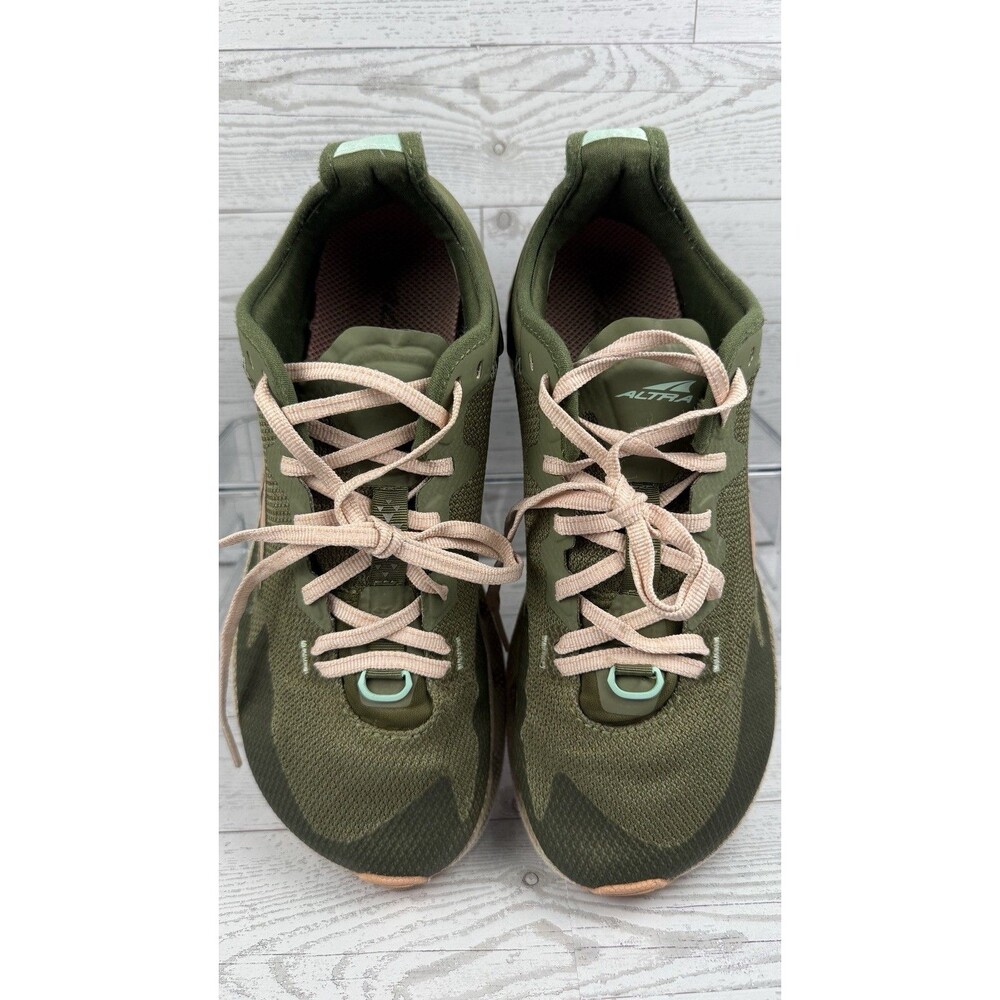 Altra Timp 4 Trail Running Shoes Womens Size 9 olive green EGO Max MaxTrac #456 - Picture 3 of 7